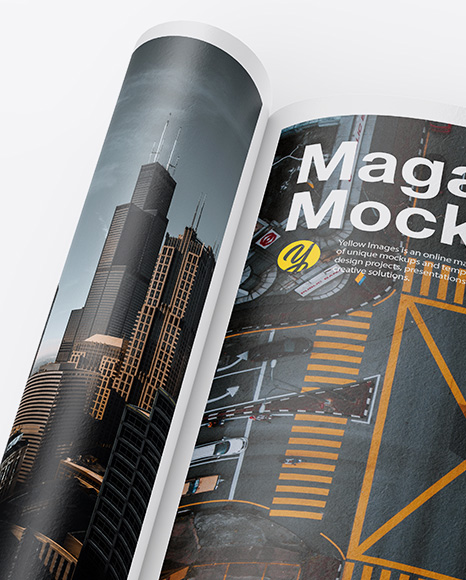 Textured A4 Magazine Mockup