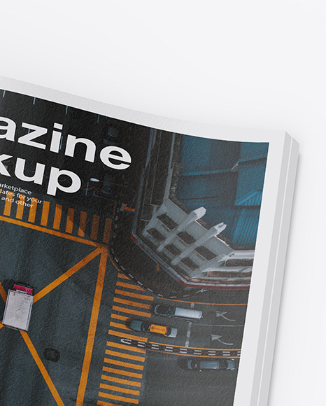 Textured A4 Magazine Mockup