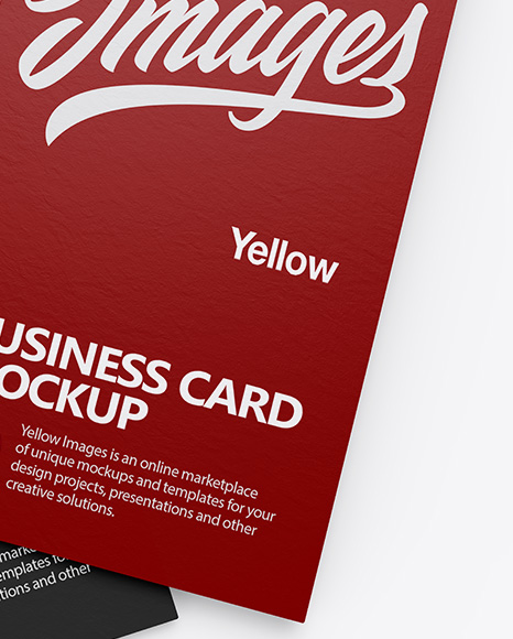 Paper Business Cards Mockup