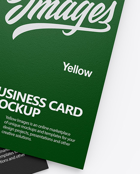 Textured Business Cards Mockup