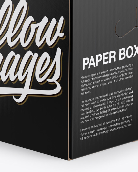 Paper Box Mockup