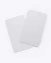 Textured Business Cards Mockup