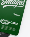 Textured Business Cards Mockup