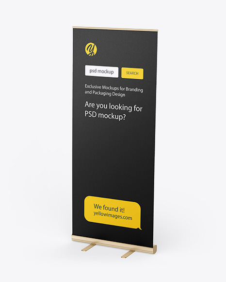 Matte Roll-up Banner Mockup