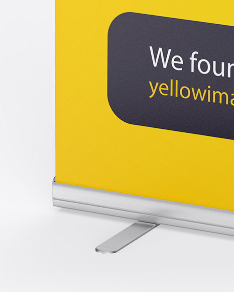 Matte Roll-up Banner Mockup