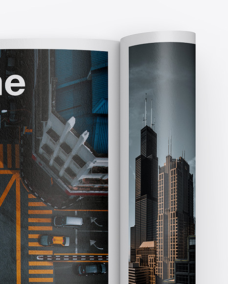 Textured A4 Magazine Mockup