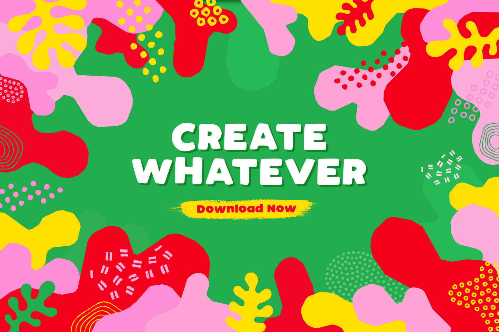 100 Hand-drawn seamless patterns and shapes