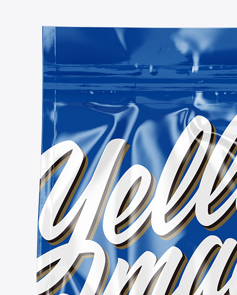 Glossy Food Bag Mockup