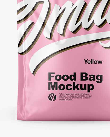 Matte Food Bag Mockup