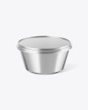 Metallic Yoghurt Cup Mockup