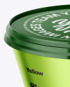 Metallic Yoghurt Cup Mockup