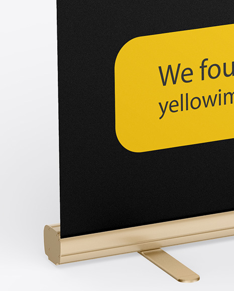 Matte Roll-up Banner Mockup