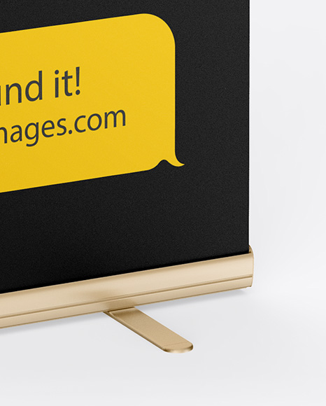 Matte Roll-up Banner Mockup