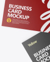 Paper Business Cards Mockup