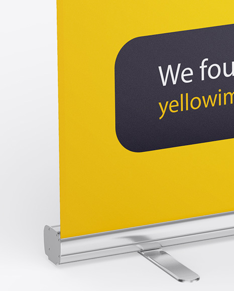 Glossy Roll-up Banner Mockup