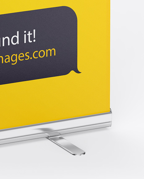 Glossy Roll-up Banner Mockup