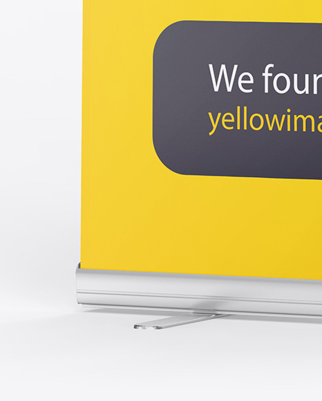 Matte Roll-up Banner Mockup