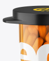 Orange Pills Bottle Mockup