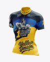 Women’s Classic Cycling Jersey mockup (Half Side View)