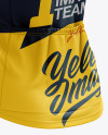 Women’s Classic Cycling Jersey mockup (Back Half Side View)