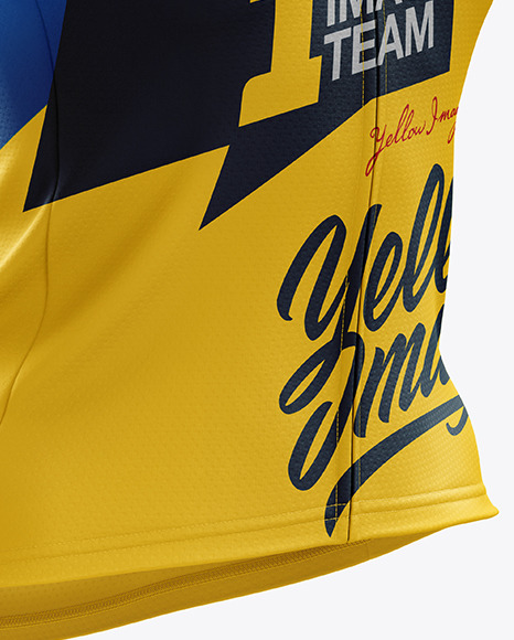 Women’s Classic Cycling Jersey mockup (Right Half Side View)