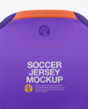 Men’s Soccer Crew Neck Raglan Jersey Mockup - Back View - Football Jersey Soccer T-shirt