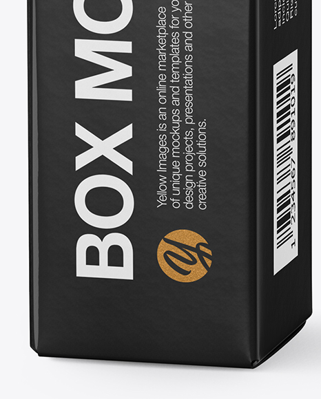 Glossy Paper Box Mockup