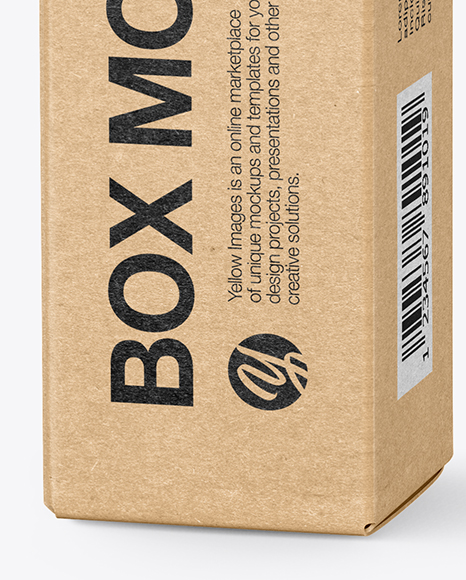 Kraft Paper Box Mockup