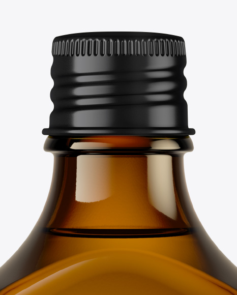 Amber Glass Bottle Mockup