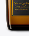 Amber Glass Bottle Mockup