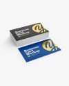 Stack of Business Cards Mockup