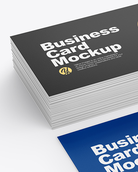 Stack of Business Cards Mockup