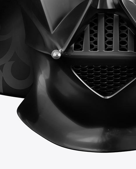 Glossy Darth Vader Helmet Mockup