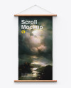 Scroll Mockup w/ Wooden Handles