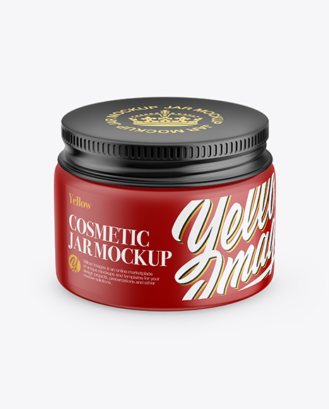 Matte Cosmetic Jar Mockup