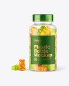 Plastic Bottle with Gummies Mockup