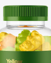 Plastic Bottle with Gummies Mockup