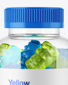 Plastic Bottle with Gummies Mockup