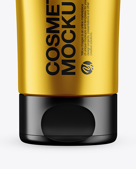 Metallic Cosmetic Tube Mockup