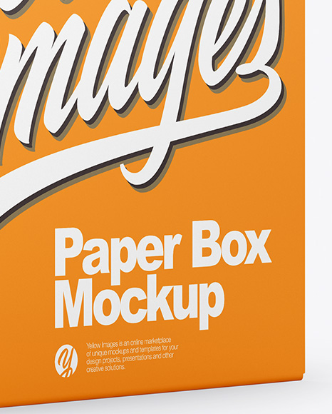 Opened Paper Box Mockup