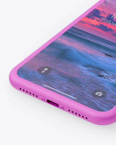 Clay Apple iPhone X Mockup