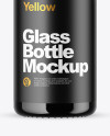 Amber Glass Bottle Mockup