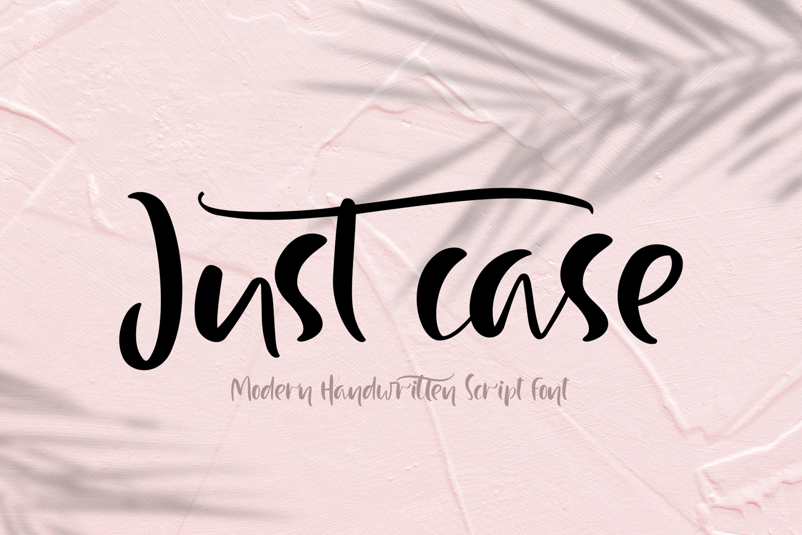 Just Case Modern Script Font Just Case Modern Script Font