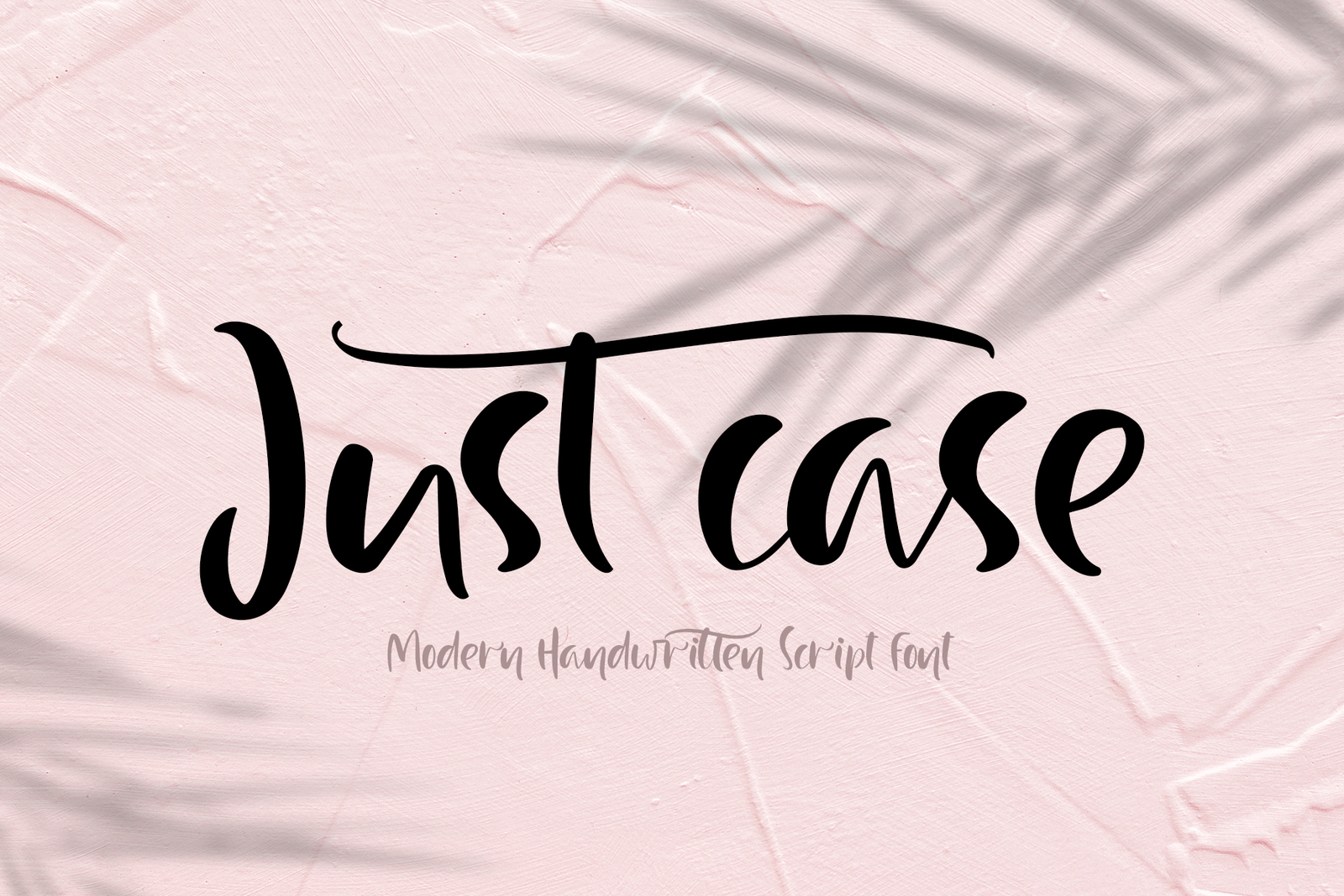 Just Case Modern Script Font