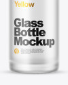 Frosted Glass Bottle Mockup