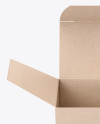 Opened Kraft Box Mockup Opened Kraft Box Mockup