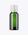 Green Glass Bottle Mockup