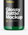 Glossy Glass Bottle Mockup