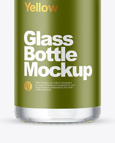 Oil Glass Bottle Mockup