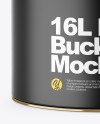 16L Matte Paint Bucket Mockup